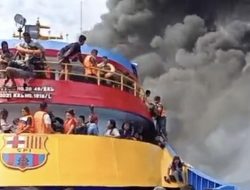 Asap Tebal Hambat Evakuasi KM Barcelona, 4 Korban Jiwa