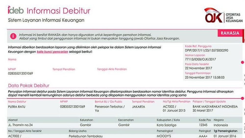 Rahasia Bersihkan Nama dari SLIK OJK Terbongkar
